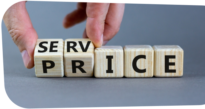 Illustration showing SEO analytics and pricing concepts