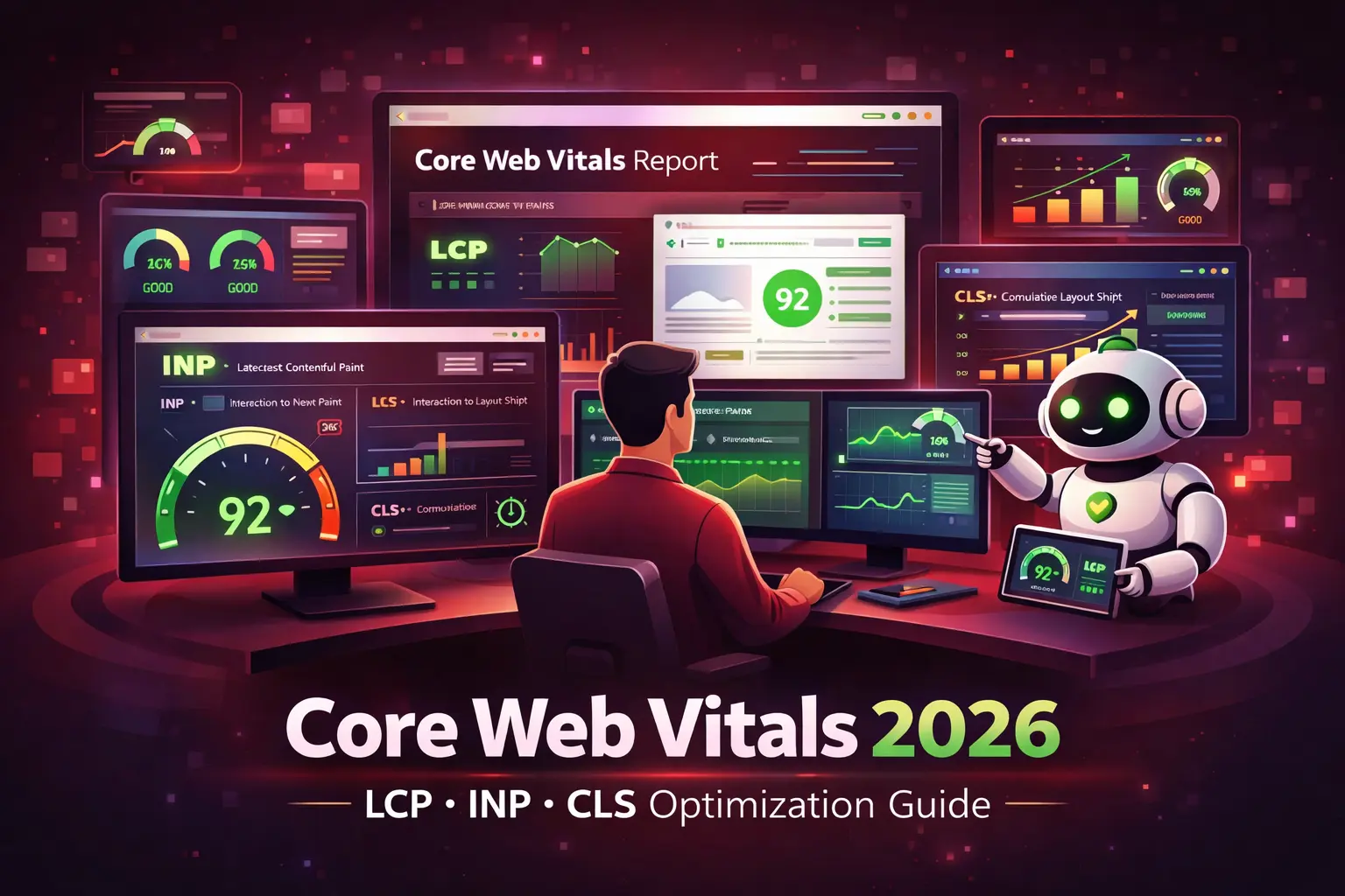 Slow site hurting rankings? Learn how to fix LCP, INP & CLS with practical optimization strategies that boost speed, UX, and conversions in 2026.